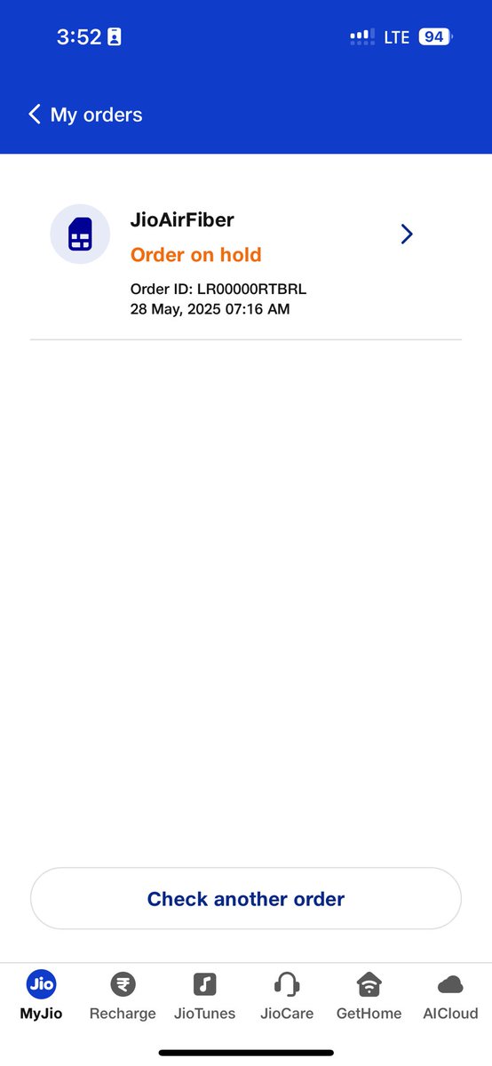 DILIPKUMARSABLA's tweet photo. @JioCare @reliancejio 
What a bad service by reliance jio air fiber   Jio unable to relocate air fiber after receiving advance payment and also there is no TAT

No customer service https://t.co/2jnj6AQi86