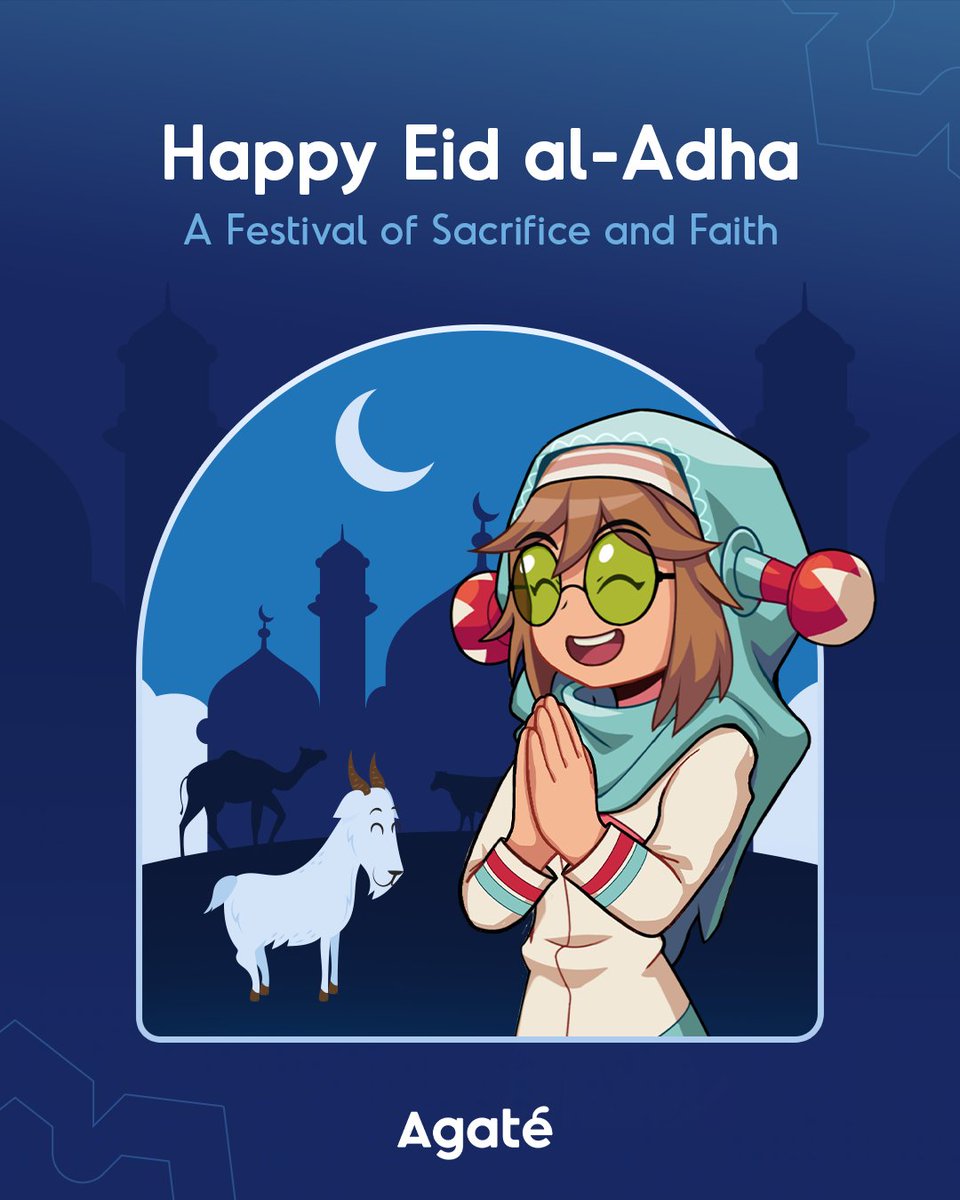 Eid Mubarak! May the spirit of sacrifice bring us all closer, fill our hearts with peace, and strengthen the bonds of love and unity. 🌙