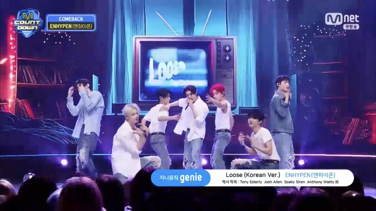 enhypenupdates's tweet photo. All eyes were on ENHYPEN as they just performed an electrifying performance of 'Bad Desire (With or Without You)' and 'Loose (Korean Ver.) on today's MCountdown! 🔥

BEAUTIFUL FIRE IGNITES ON MCOUNTDOWN 
#ENHYPENonMCountdown #DESIRE_UNLEASH #BadDesire #WithorWithoutYou #ENHYPEN #엔하이픈 @ENHYPEN_members @ENHYPEN