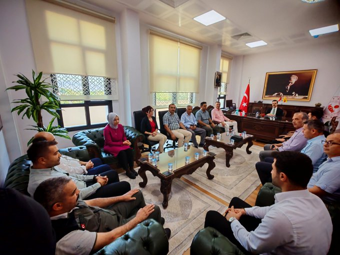 Karpuzlu Kaymakamı Ömer Nergiz ve Belediye Başkanı Hilmi Dönmez