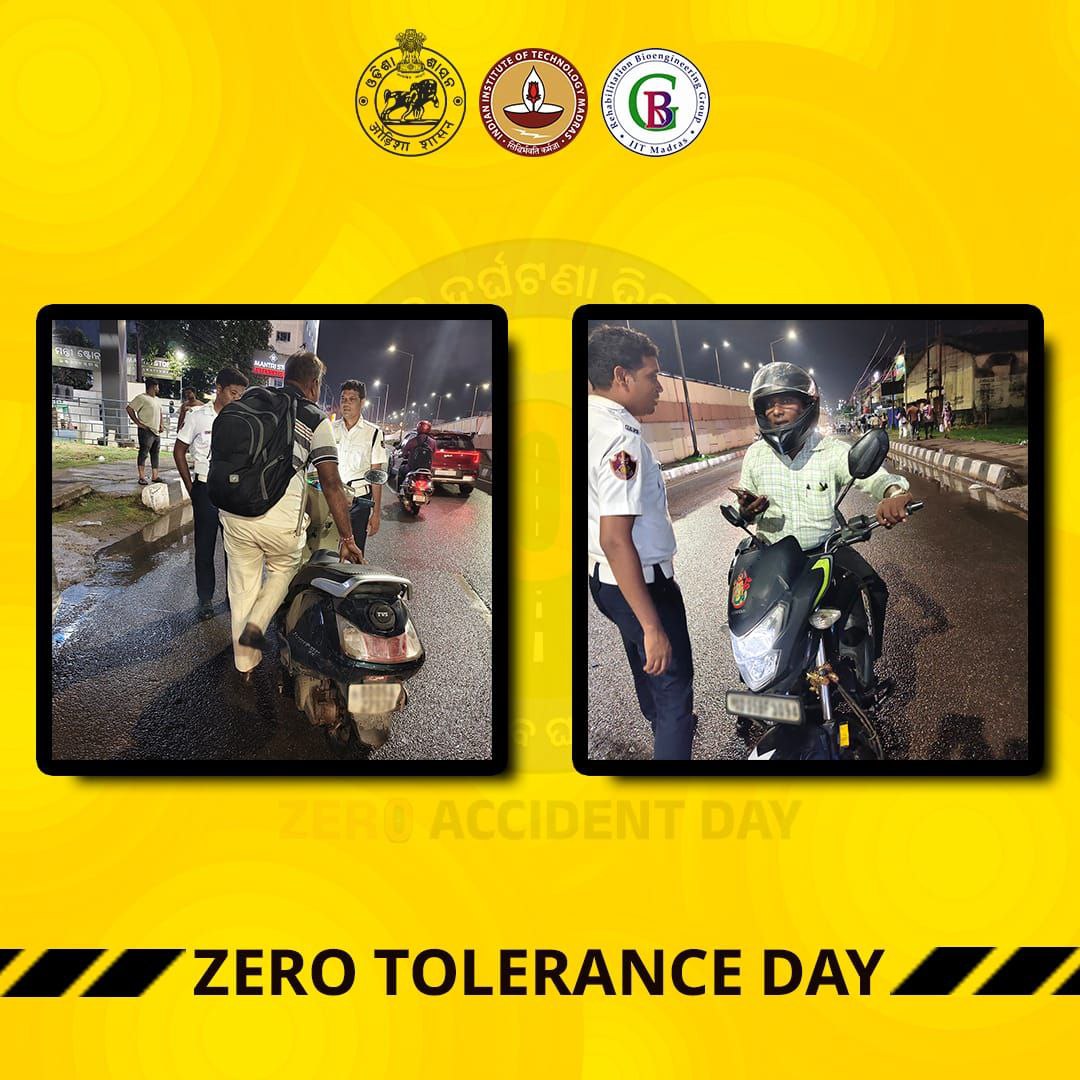 RBG Labs IITM (@rbg_labs_iitm) on Twitter photo Day 1 of #ZeroAccidentDay in full swing! Kudos to police for conducting a successful Zero Tolerance Day against violators!
#ComeHomeSafe #WomenLedRoadSafety #ZAD2025 #ZADBhubaneshwar #iitmadras #roadsafety
<a href="/VBChennai/">Venkatesh B</a> <a href="/iitmadras/">IIT Madras</a> <a href="/CTOdisha/">ବାଣିଜ୍ୟ ଓ ପରିବହନ ବିଭାଗ । Commerce & Transport</a> <a href="/STAOdisha/">State Transport Authority, Odisha</a> Day 1 of #ZeroAccidentDay in full swing! Kudos to police for conducting a successful Zero Tolerance Day against violators!
#ComeHomeSafe #WomenLedRoadSafety #ZAD2025 #ZADBhubaneshwar #iitmadras #roadsafety
<a href="/VBChennai/">Venkatesh B</a> <a href="/iitmadras/">IIT Madras</a> <a href="/CTOdisha/">ବାଣିଜ୍ୟ ଓ ପରିବହନ ବିଭାଗ । Commerce & Transport</a> <a href="/STAOdisha/">State Transport Authority, Odisha</a>