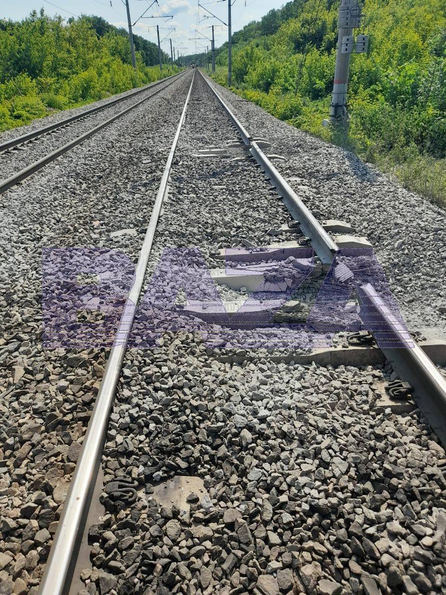 В Воронежской области совершен подрыв железнодорожного полотна перед прохождением поезда t.me/spasiborzd/366