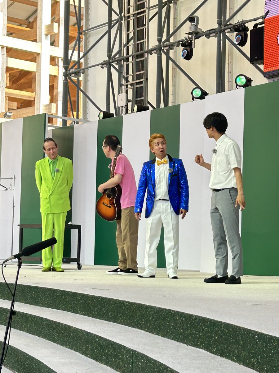 yoshimotoexpo's tweet image. ／
　よしもとwaraii myraii 館
　Comedy show  「口パクコメディ」
＼
　
 #隣人中村 プロデュース!!
本日は #松浦真也  #中條健一 #くまだまさし  #カンフーカンフー が出演！

口パクコメディは、事前に録音された音声に合わせて口と体を動かす口パクの面白さを伝える作品です✨…