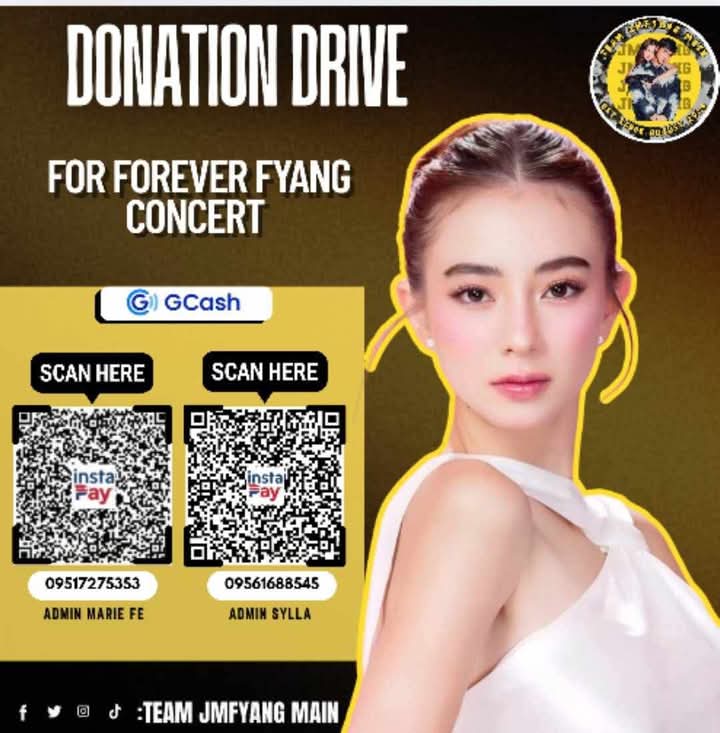 DMersola36211's tweet photo. DONATION DRIVE FOR FYANG CONCERT 

We are knocking on your hearts for any amount to buy tickets to fyang's concert 😇
Help us so that the tickets sell out ✅
We know fyang will not disappoint us 💜💜
 so let's help together frennies 🥰🥰

#JMFyangMain #JMFyang https://t.co/s7SQffq6BI