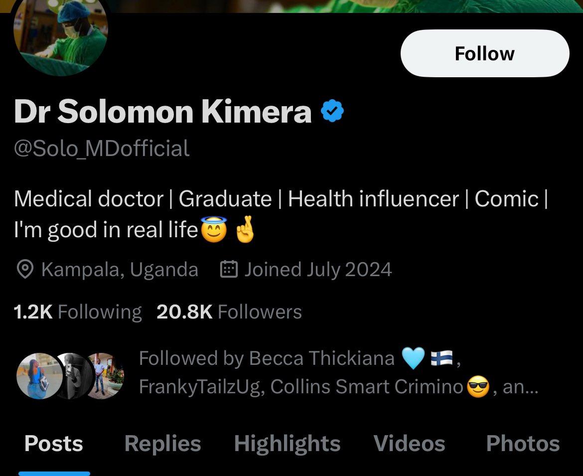 SCARM ALERT:

The account in the first frame is a cat fish account. 

Dr Kimera’s real account is verified as you can see in the second frame and he’s currently on a social media break.

Posts from the catfish account are fabricated to damage the Doctors brand!