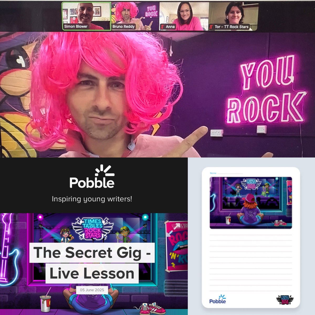 Simon (@simonpobble) on Twitter photo Simply the best morning!
- Making writing exciting!
- Linking to one of childrenโs passions โTT Rock starsโ
- Working with a like minded founder <a href="/BrunoReddyMaths/">Bruno Reddy OBE</a>
And finally doing it all in Pink to raise awareness of childrenโs cancer as part of the โPink it upโ campaign. Simply the best morning!
- Making writing exciting!
- Linking to one of childrenโs passions โTT Rock starsโ
- Working with a like minded founder <a href="/BrunoReddyMaths/">Bruno Reddy OBE</a>
And finally doing it all in Pink to raise awareness of childrenโs cancer as part of the โPink it upโ campaign.