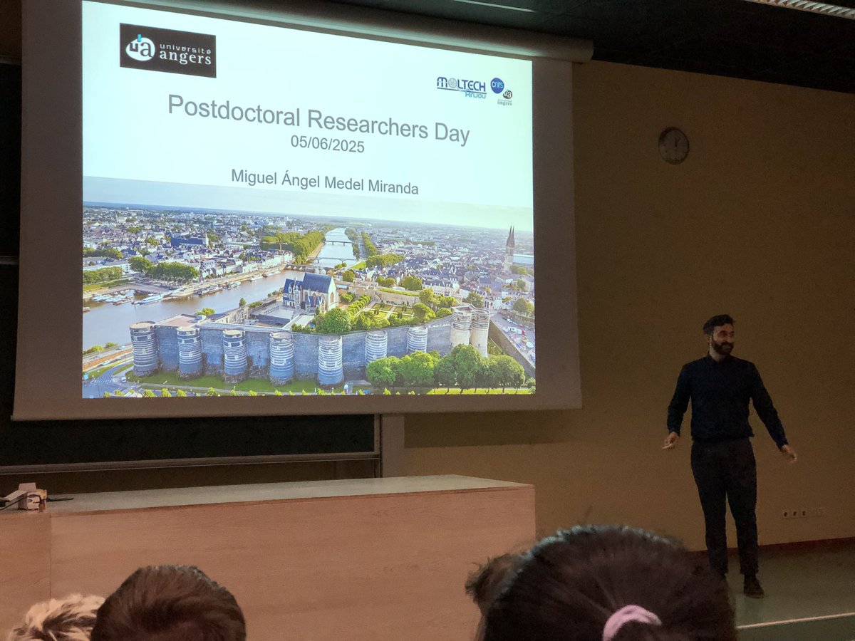 Miguel Ángel Medel (@miguelamedel) on Twitter photo Very happy to present my background and myself to <a href="/MOLTECH_Anjou/">MOLTECH-Anjou</a> at the Postdoc Researchers Day. #MSCAIBERIAN Very happy to present my background and myself to <a href="/MOLTECH_Anjou/">MOLTECH-Anjou</a> at the Postdoc Researchers Day. #MSCAIBERIAN