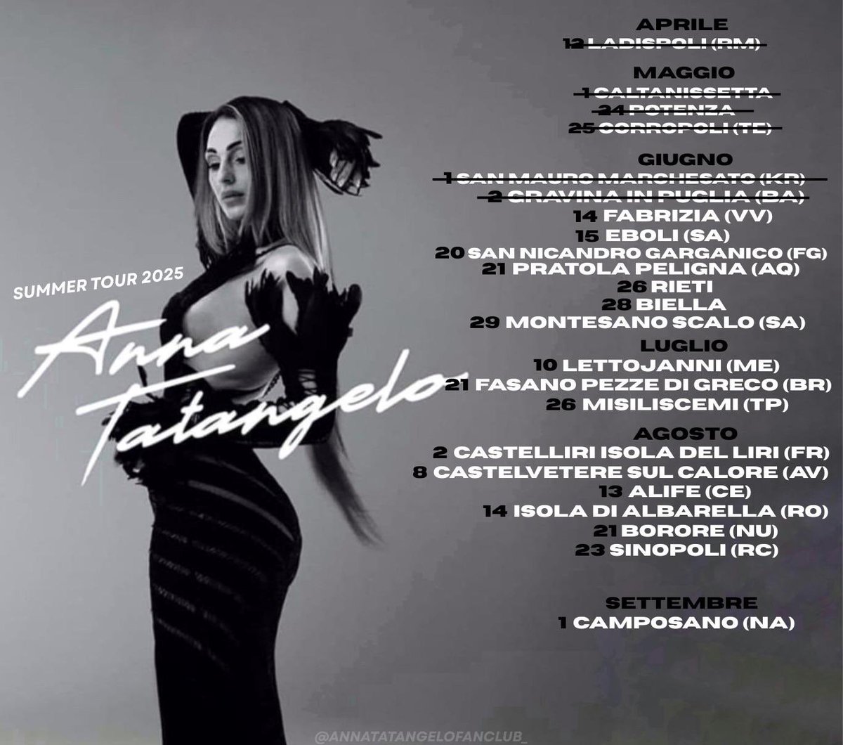 ATFANCLUB_'s tweet photo. @_AnnaTatangelo_ summer tour 2025 🎼 
#inferno https://t.co/QjeAIXi30y
#tatangeles https://t.co/sf8RvnNfcO

#annatatangelo #annatatangelosummertour2025 #concerto #musica #live https://t.co/U8oAJctmIF