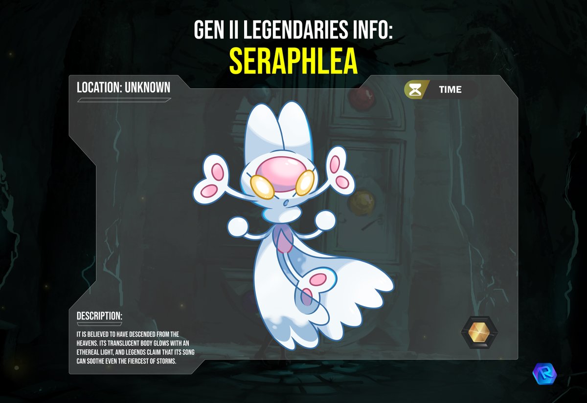 Revomon Novus - Release 2025 π (@revomonvr) on Twitter photo 3/15 Info on Gen II Legendary Revomon: SERAPHLEA
Monster fact sheet π 
#MonsterTaming #MonsterBattle #RPG #Gaming #Fakemon #CasualGaming #revomon #Web3Gaming #pokemonart #mew 3/15 Info on Gen II Legendary Revomon: SERAPHLEA
Monster fact sheet π 
#MonsterTaming #MonsterBattle #RPG #Gaming #Fakemon #CasualGaming #revomon #Web3Gaming #pokemonart #mew