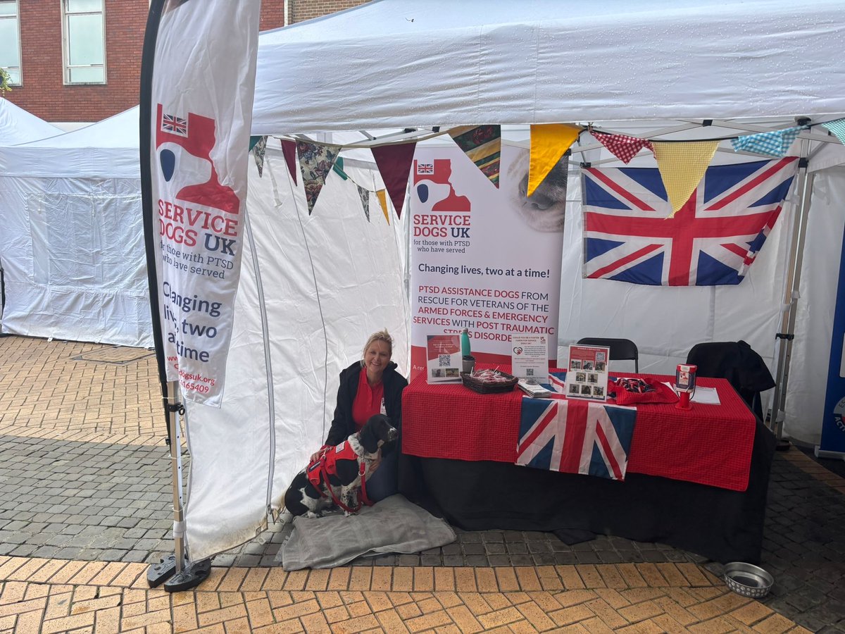 ServiceDogsUK's tweet photo. Pop down to Chelmsford High Street today before 4pm for VOLFEST and say hello to Rhys, Amanda and our lovely ambassadog Luna! πΎβ€οΈ
We are based outside the front of The Range by the Mcdonalds
#VOLFEST #VolunteersWeek #ChelmsfordVolunteersWeek https://t.co/1vHdPXMnxp