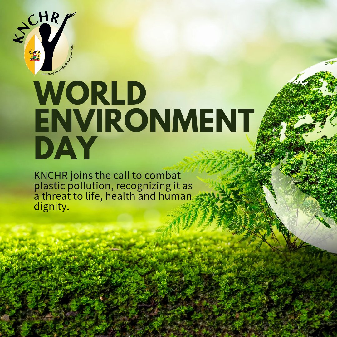 Today, on World Environment Day, KNCHR and members of CUC in Nyahururu joined hands to make a difference! We took action by cleaning up Nyahururu, advocating for the right to a clean and healthy environment.