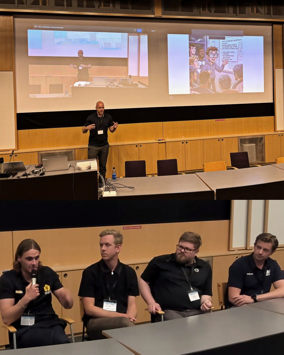 Porin Ässät (@porinassat) on Twitter photo Ässien tilastoanalyytikko Miika Arponen (<a href="/MiikaArponen/">Miika Arponen</a>) osallistui tällä viikolla Linköping Hockey Analytics Conference - LINHAC 2025 -tapahtumaan.
Tapahtuma tuo yhteen jääkiekon analytiikkamaailman ammattilaisia ja muita osaajia. Arponen oli yksi keskustelijoista Ässien tilastoanalyytikko Miika Arponen (<a href="/MiikaArponen/">Miika Arponen</a>) osallistui tällä viikolla Linköping Hockey Analytics Conference - LINHAC 2025 -tapahtumaan.
Tapahtuma tuo yhteen jääkiekon analytiikkamaailman ammattilaisia ja muita osaajia. Arponen oli yksi keskustelijoista