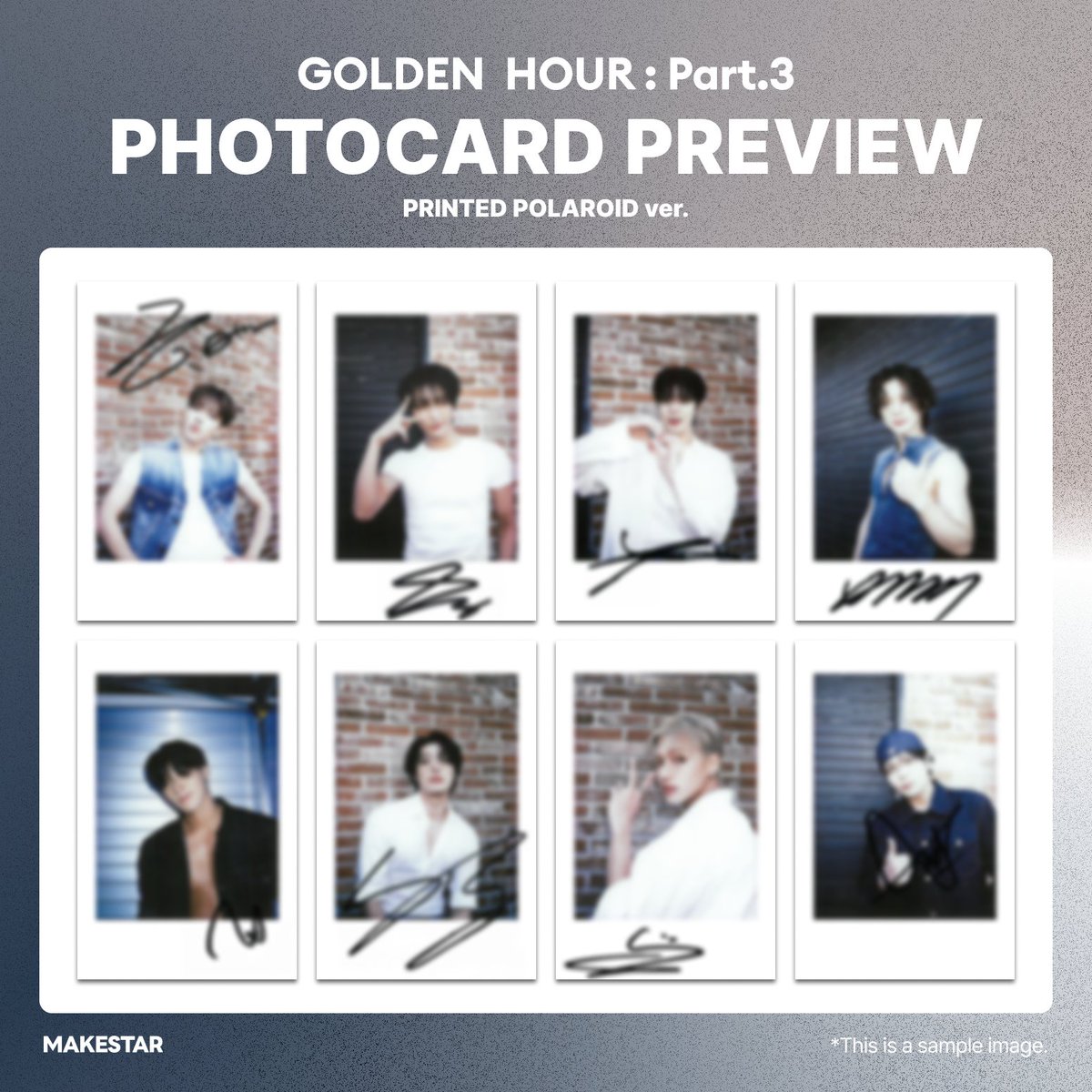 Makestarcorp's tweet photo. #ATEEZ (#에이티즈 ) 12TH MINI ALBUM [GOLDEN HOUR : Part.3](POCAALBUM) PRE-ORDER PHOTOCARD EVENT

📸PHOTOCARD PREVIEW
🎁메이크스타 단독 셀카 포토카드 타이트샷 ver.
🎁앨범 SET 구매 시 유닛 포토카드 냥 ver.
🎁앨범 3매 구매 시 인화 폴라로이드 포토카드

🗓️- 06.12 23:59(KST)
🔗https://t.co/xexJdc66RB