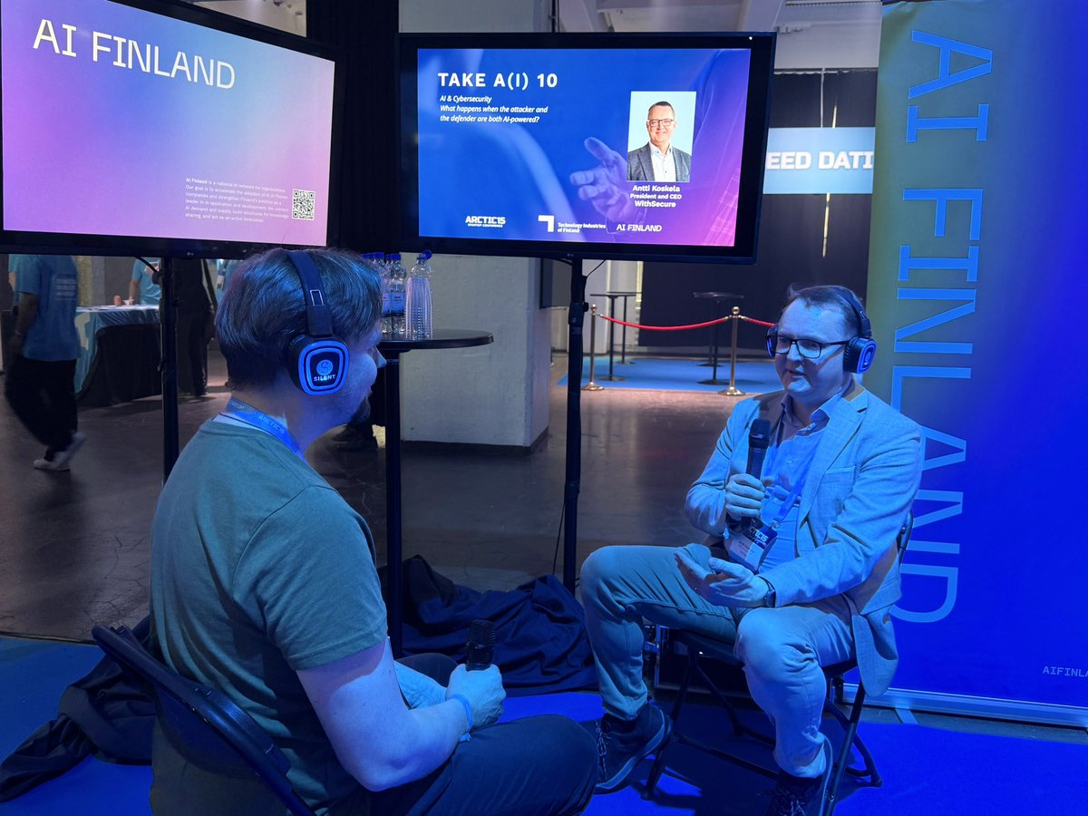 SpaceTimeeu's tweet photo. "We need to take our digital sovereignty to our owns hands, not just regulate it" says WithSecure's CEO Antti Koskela https://t.co/kKHHt3kqqV