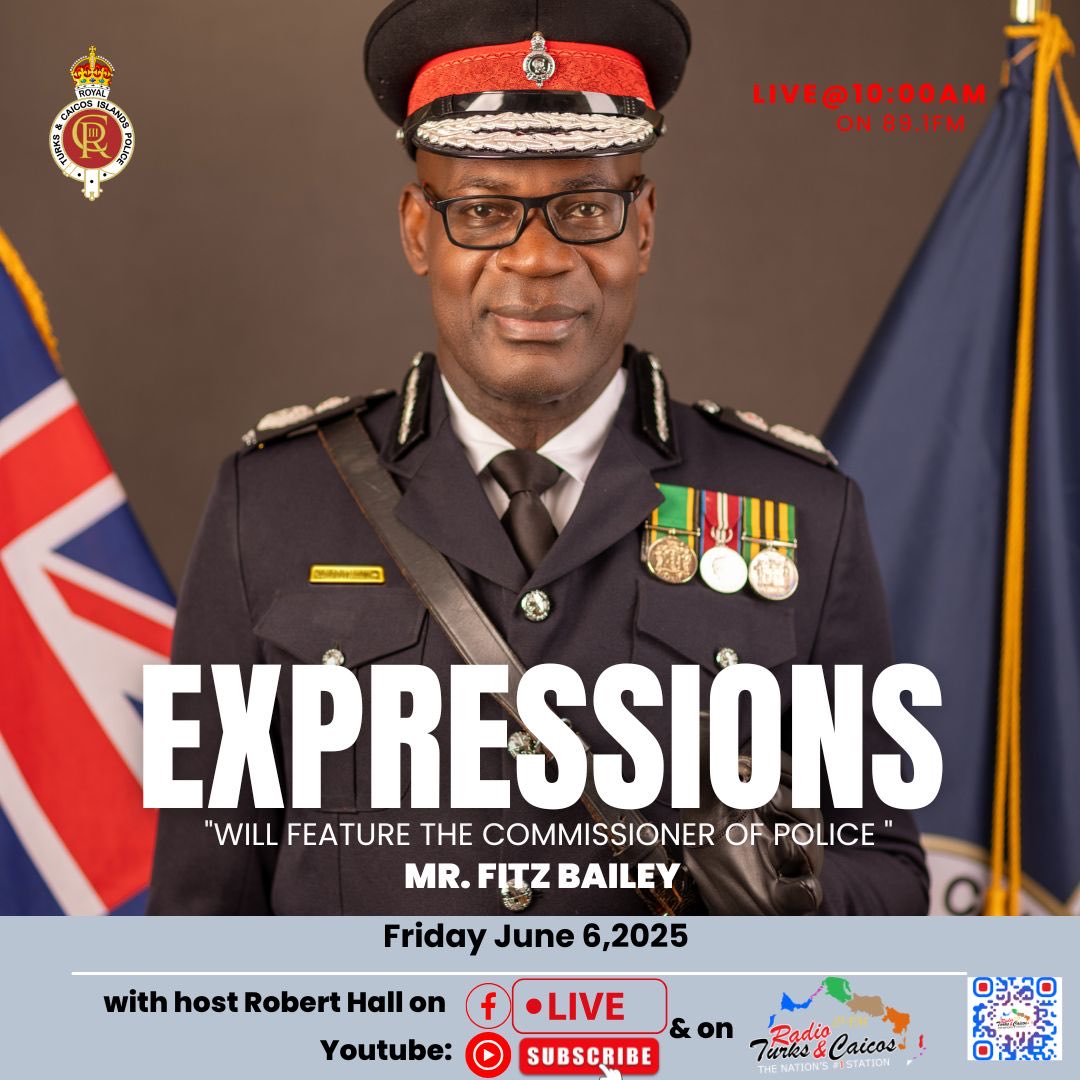 The Commissioner of Police @rtcipf Mr. Fitz Bailey will make his first appearance on Expressions this Friday at 10am. Listen in on 89.1fm or via the RTC App or RTC website on rtc89fm.com.  You can also watch us on Facebook at RTC Station or on YouTube @RTC89fm.