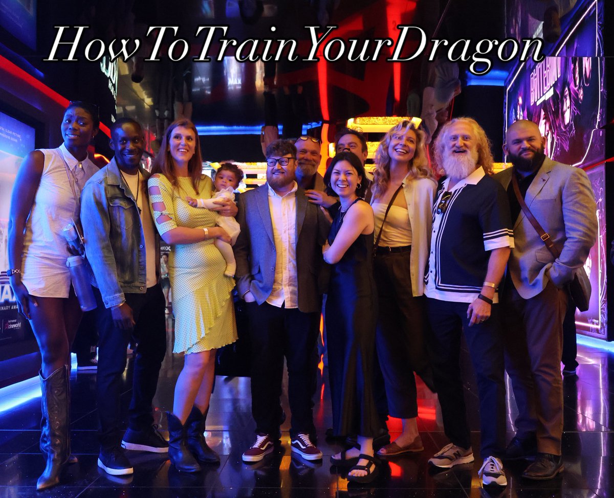 Murray_McArthur's tweet photo. Lovely to catch up with these Berserkers 🐉 at the London Screening of the incredible #howtotrainyourdragon #httyd #hiccup #hoark #toothless #masonthames #nicoparker #gerardbutler Photo Credit: Freya McArthur https://t.co/3IfEpPetJS