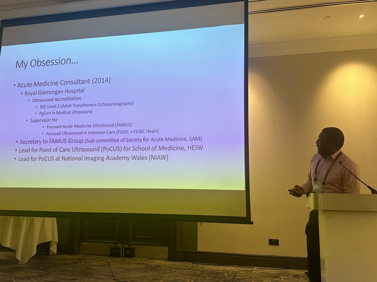 POCUS talk by Dr Eugene Tabiowo at takeAIM Cardiff