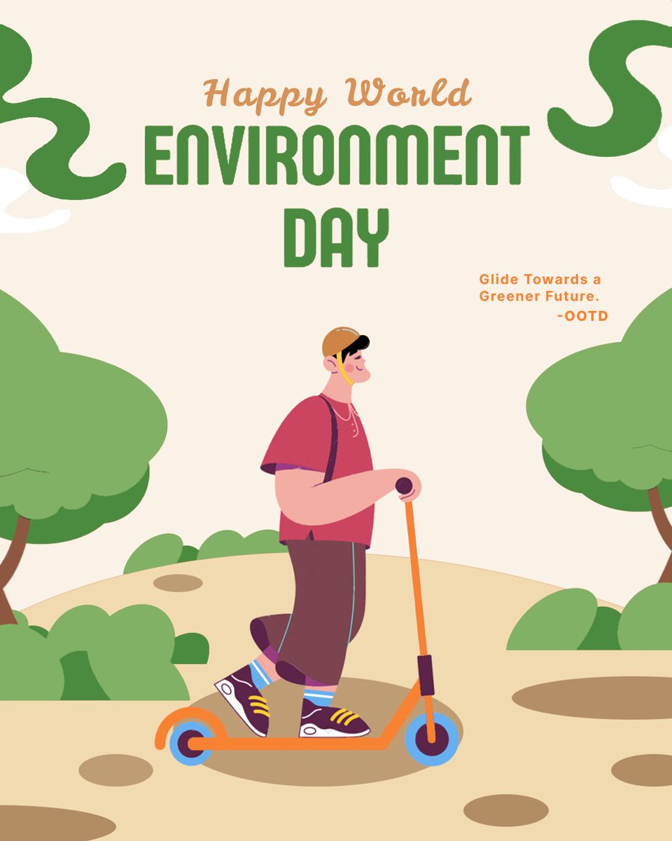 Ootd_Scooters's tweet photo. 👋Remember that feeling? The pure joy of gliding through nature, powered by your own choice.

Today, on #WorldEnvironmentDay, every effortless glide is a powerful statement.🌿

✨So，What's your World Environment Day #OOTD?🌍💚

#OOTD  #WorldEnvironmentDay #SustainableLiving https://t.co/RcBitbcX1y