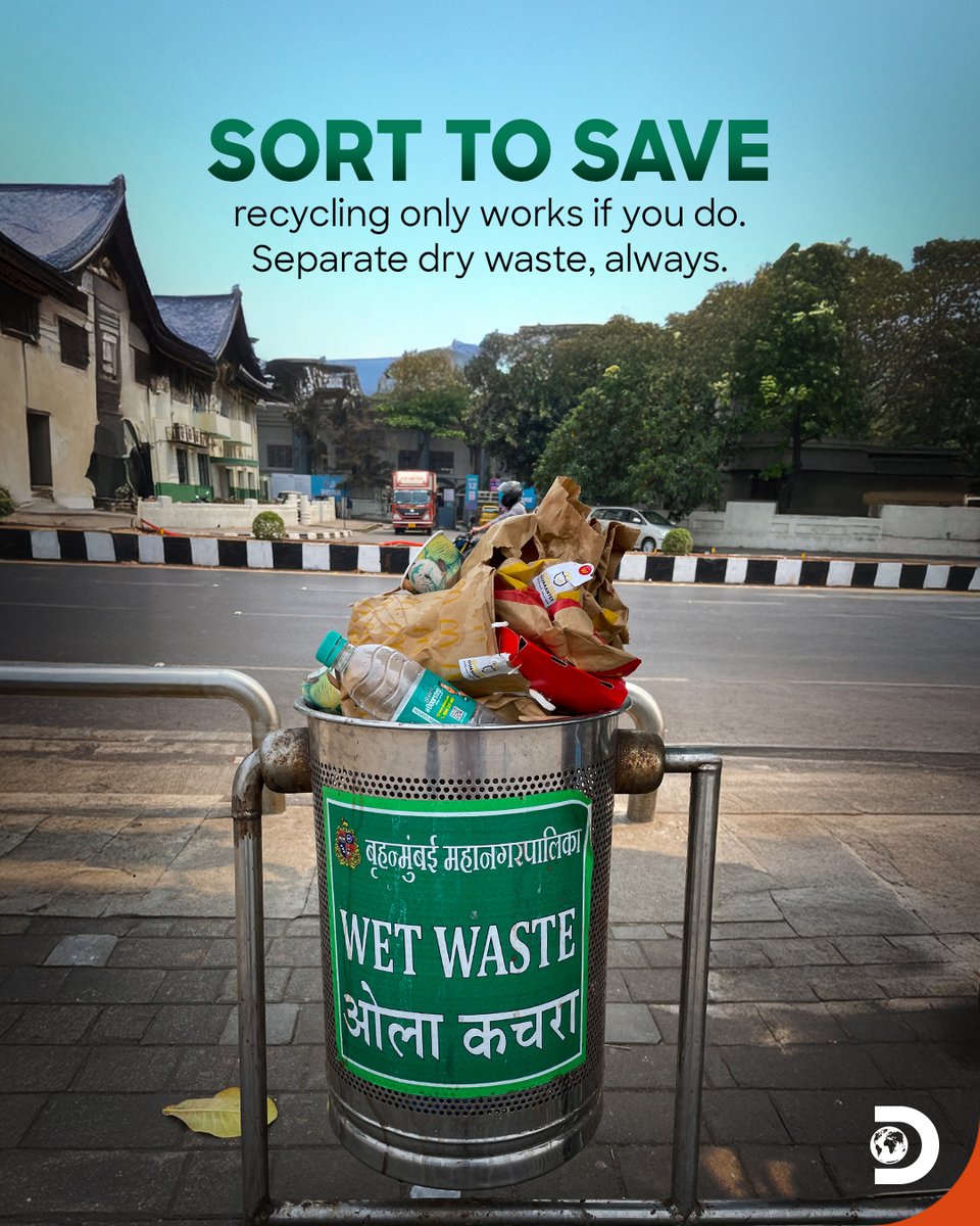 Know it. Beat it. Bin it right. ♻️

Source : Habits of Waste

#DiscoveryChannelIn #DiscoveryChannelIndia #DiscoveryChannel #Discovery #WorldEnvironmentDay #UnwrapThePlanet #plasticfreeliving