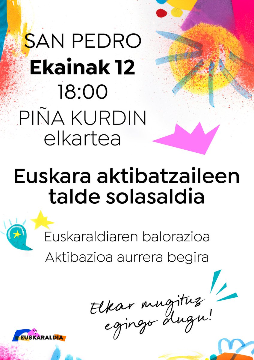 Datorren ostegunean, San Pedroko euskararen aktibazioaz arituko gara. Euskaltzaleak, zabaldu eta etorri!

<a href="/Bokale_Pasaia/">Bokale</a> 
<a href="/euskaraldia/">EUSKARALDIA</a> 
<a href="/TaupaMugimendua/">Taupa euskaltzaleen mugimendua</a>
