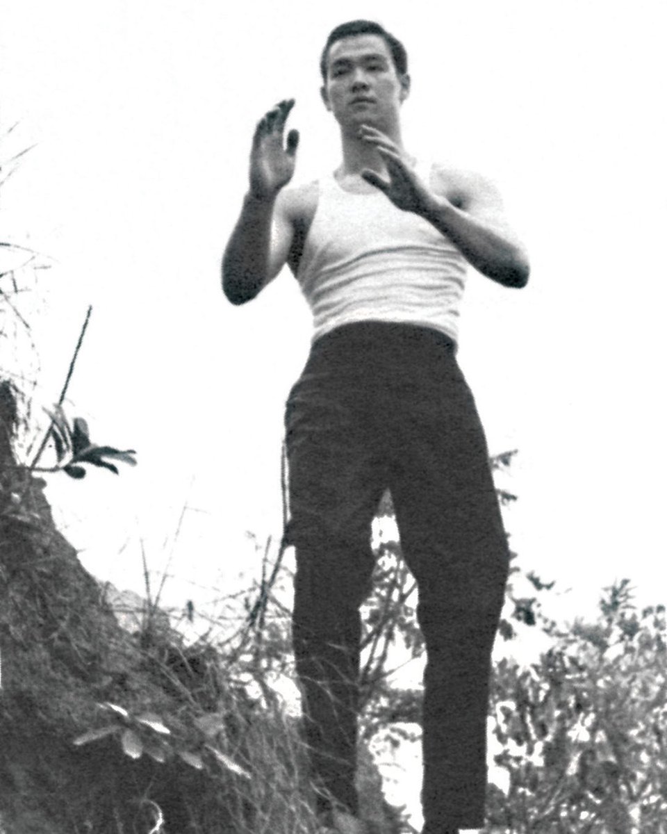 Young Bruce practicing Tai Chi.