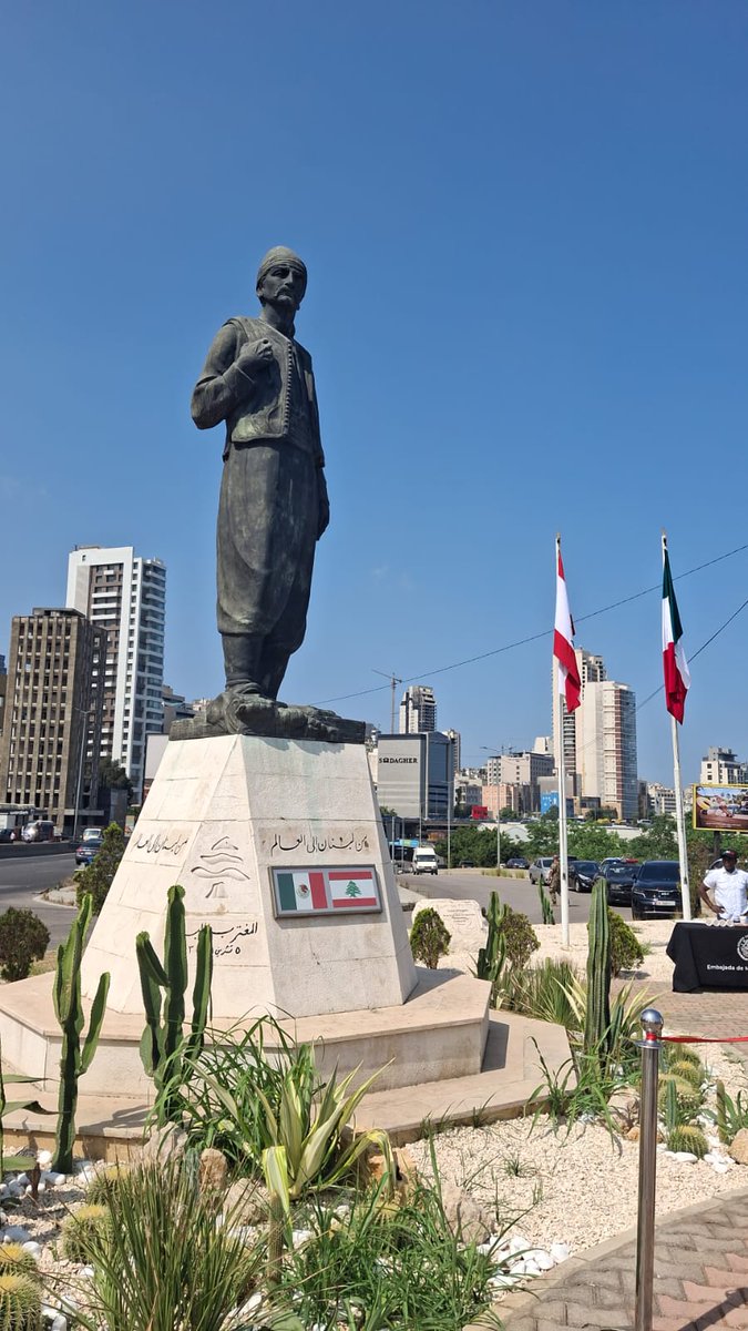 RomeroBock's tweet photo. Inauguramos el #JardínMexicano junto a la Estatua del Migrante en Beirut: un tributo vivo a la memoria, la migración y la amistad entre 🇲🇽 y 🇱🇧. Gracias a quienes lo hicieron posible. Que siga floreciendo el entendimiento entre nuestras naciones. 🌵🌵🌵🌵🌵
🌿 #MéxicoLíbano80Años https://t.co/Xut02zTEpq