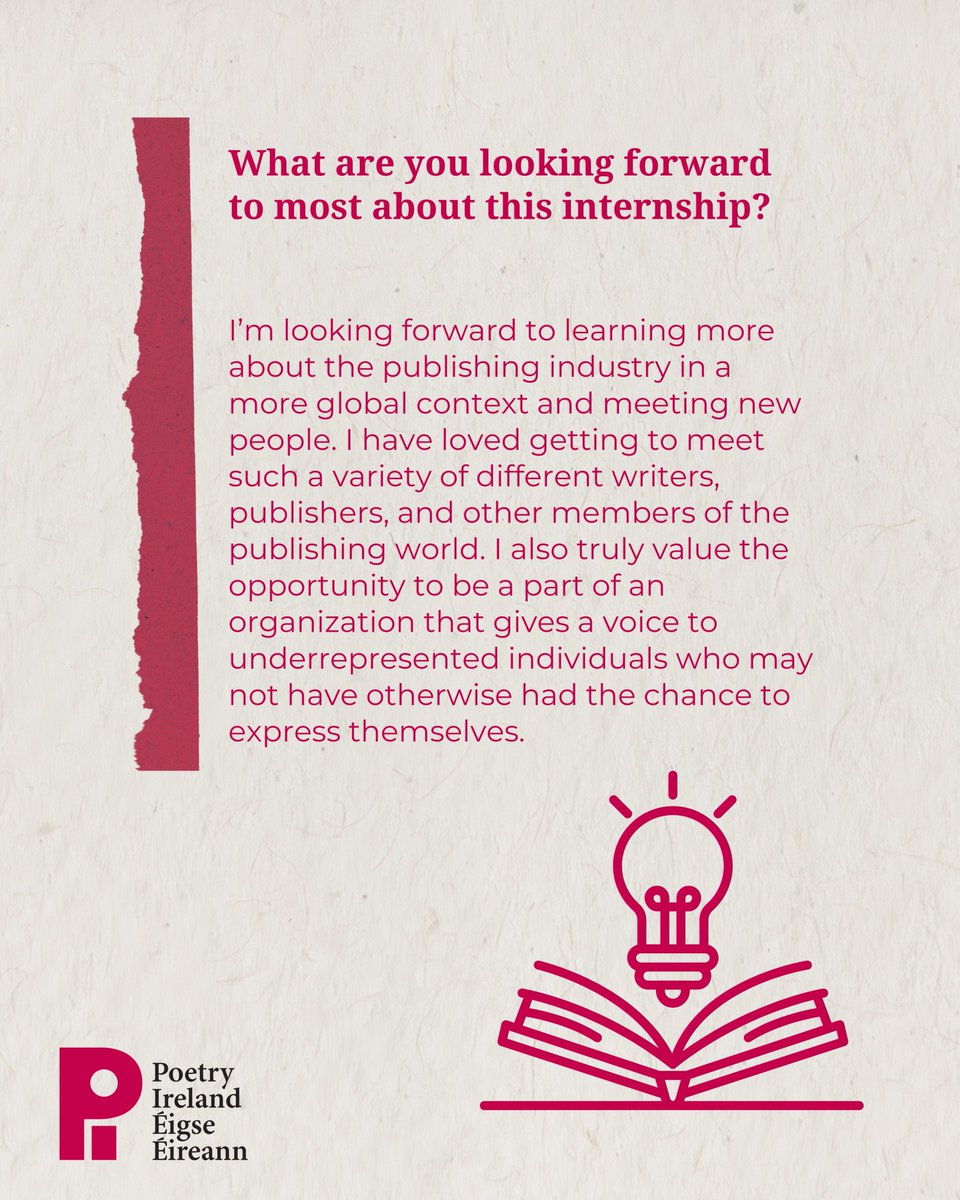 👋 Meet Our Summer Intern: Paige Holman

We’re thrilled to welcome Paige Holman to the Poetry Ireland team for the summer! Paige hails from New Jersey and recently graduated from the University of Notre Dame where she studied English and Film, Television, &amp; Theatre. 

<a href="/unddublin/">University of Notre Dame Dublin</a>