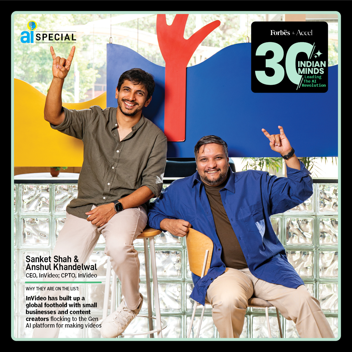 ForbesIndia's tweet photo. InVideo, co-founded by Sanket Shah & Anshul Khandelwal, began as a browser-based video editing platform and later pivoted to AI-driven generative media. This shift enabled users to create videos from prompts using a vast stock library. With over 6 million users in 190 countries, the platform now serves content creators and small businesses https://t.co/ouk1Z5h1GY