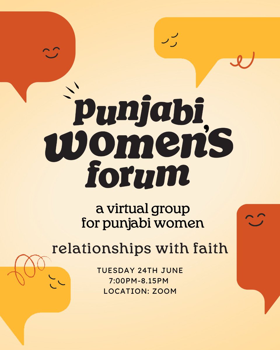 happy june! ☀️⁠
⁠
this month, our punjabi women's forum will be hosting a session discussing relationships with faith.
⁠
register for FREE through the link below! ⁠
⁠taraki.co.uk/events 

we hope to see you there! 💛
