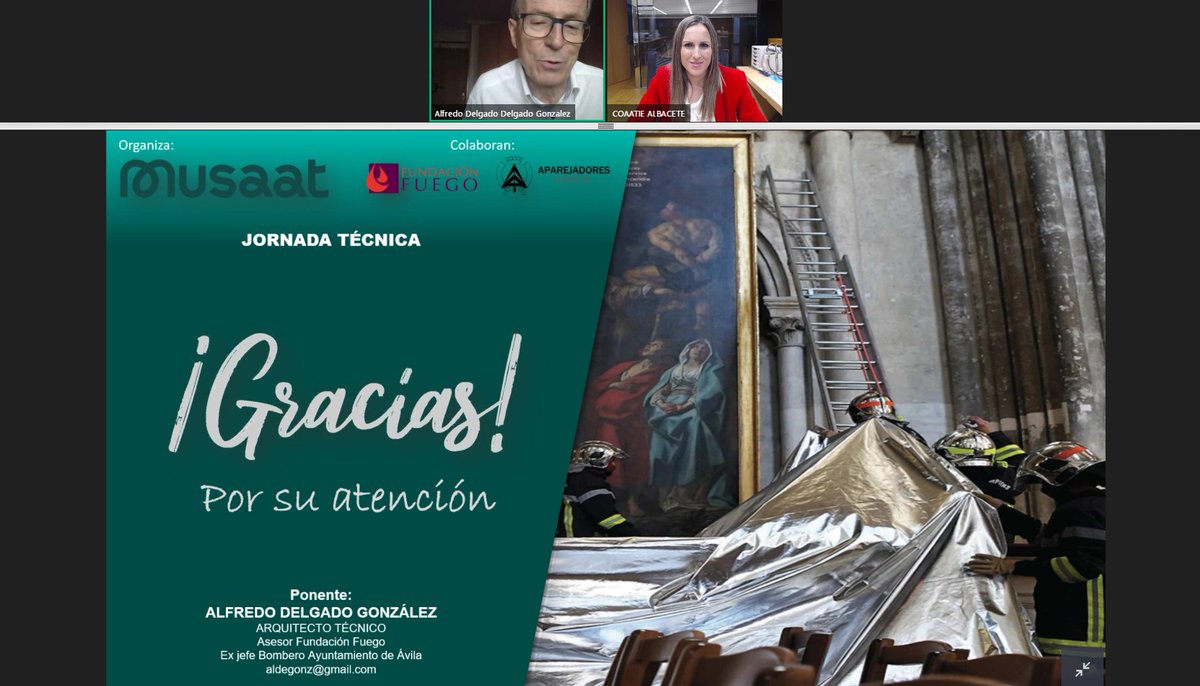 🔷 Os dejamos unas imágenes de la Jornada Técnica "RECONSTRUCCIÓN DE NOTRE-DAME" organizada ayer por Fundación Fuego y el <a href="/coaatiealbacete/">COAATIE ALBACETE</a> 
Patrocinada por <a href="/Musaat_Seguros/">Musaat</a> 
<a href="/ECuevasAtienza/">Eduardo Cuevas Atienza.</a> 

#jornada #reconstruccion #notredame #Albacete #FundacionFuego #aparejador