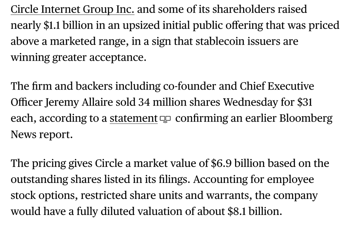 Rob Hadick >|< (@hadickm) on Twitter photo Just an absolutely humongous win for <a href="/jerallaire/">Jeremy Allaire - jda.eth / jdallaire.sol</a> and the whole <a href="/circle/">Circle</a> team - not to mention the broader industry. Congratulations to everyone involved.
At money 2020 this week and you can feel it in every conversation, everyone knows stablecoins are inevitable. Just an absolutely humongous win for <a href="/jerallaire/">Jeremy Allaire - jda.eth / jdallaire.sol</a> and the whole <a href="/circle/">Circle</a> team - not to mention the broader industry. Congratulations to everyone involved.
At money 2020 this week and you can feel it in every conversation, everyone knows stablecoins are inevitable.