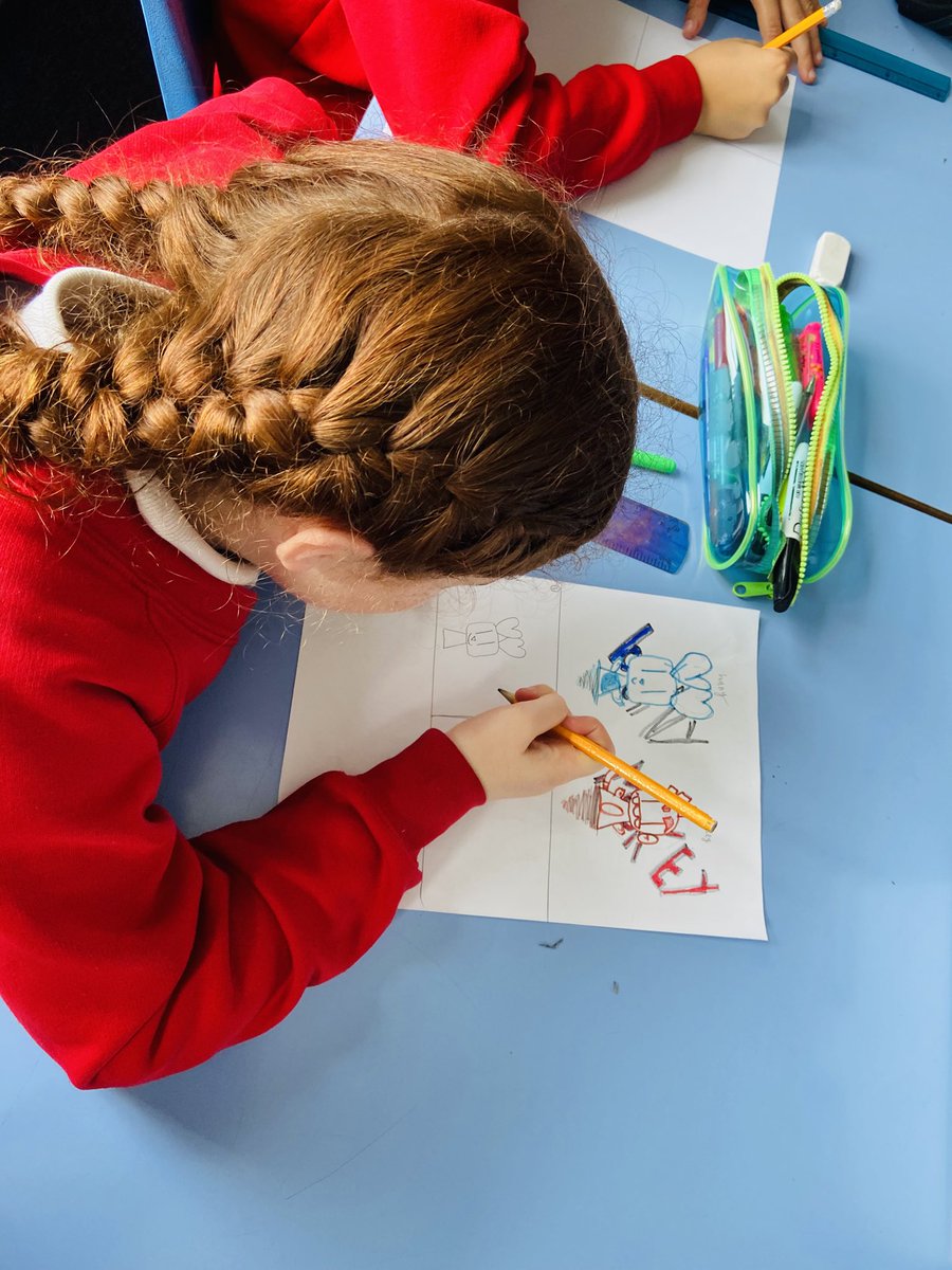 HermitagePrim's tweet photo. P5 had a great morning tuning in to #authorslive from #scottishbooktrust to meet author Jamie Smart, author of the Bunny vs. Monkey series of books. We learned all about his style of illustration and where he gets his ideas from. 🐰 🐵 https://t.co/QagLIUclee