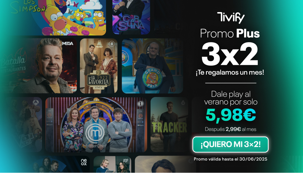 TivifyES's tweet image. 🌞 Ya está aquí el verano, y con él, esas ganas locas de desconectar… o conectar con lo que más te gusta.
📺 Por eso, te regalamos un mes de Tivify Plus #gratis, para que te lleves tus series, pelis y programas favoritos donde quieras: tumbona, sofá o terraza.
🤩 Aprovecha la…