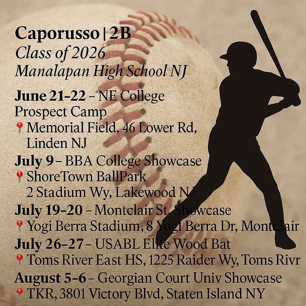 26BaseballCap5's tweet photo. Summer Schedule 2026 https://t.co/6Ca8hHY74o