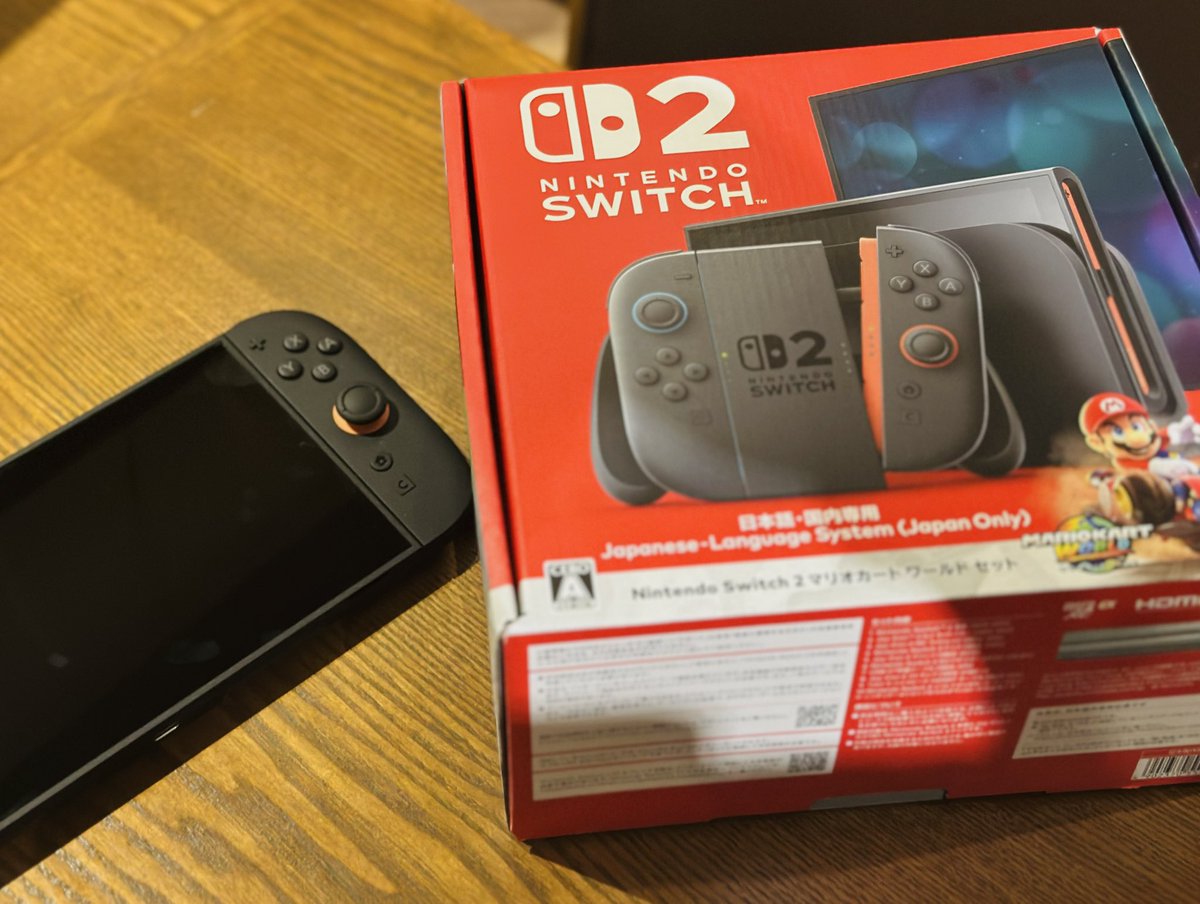 BuckmoonInc's tweet photo. 社内で話題！弊社メンバーのひとりが「Nintendo Switch 2」に当選していました。
強運の持ち主です。 https://t.co/cUN1RpWJPh