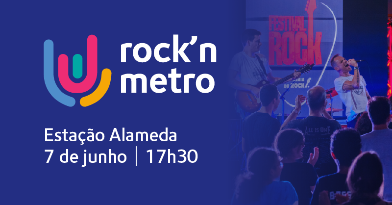 🎸O Rock ‘n’ Metro voltou!
 
Este sábado, a Academia de Rock anima as nossas viagens com música ao vivo! 
 
Junta-te a nós!
 
📍 Estação Alameda 
📅 Sábado, 7 de junho 
🕠 17h30 
 
#MetroLisboa #RocknMetro
