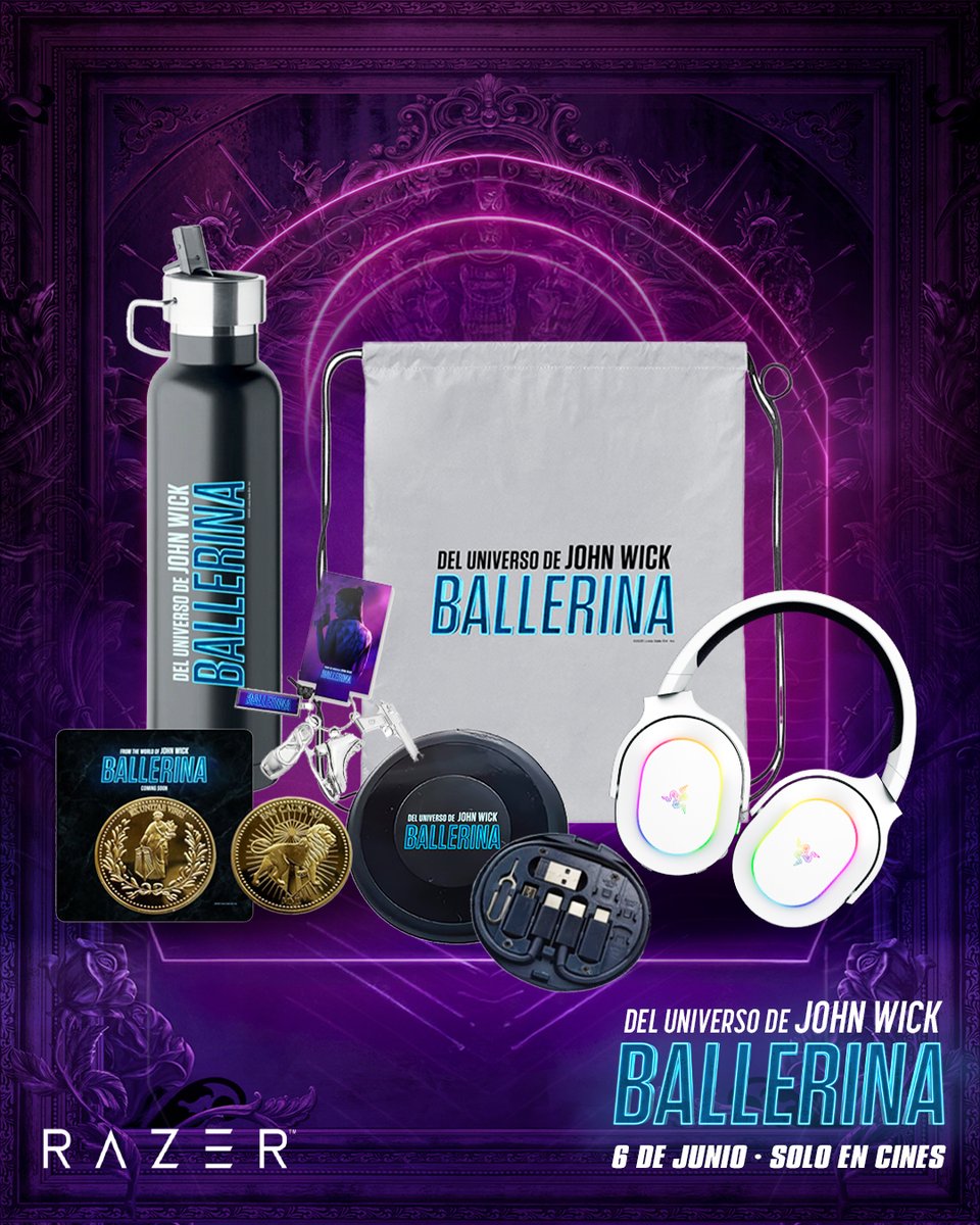 R Λ Z Ξ R 🇪🇸 (@razeres) on Twitter photo Razer y <a href="/DiamondFilmsES/">Diamond Films España</a> se unen para celebrar el estreno de #Ballerina con 3 packs para 3 GANADORES 🎯
🔹Auriculares Barracuda X Chroma White
🔹Pack exclusivo merch oficial
🔹Doble entrada para ver #Ballerina, en cines el 6 de Junio
REQUISITOS 👇
🔹Seguir <a href="/RazerES/">R Λ Z Ξ R 🇪🇸</a> y Razer y <a href="/DiamondFilmsES/">Diamond Films España</a> se unen para celebrar el estreno de #Ballerina con 3 packs para 3 GANADORES 🎯
🔹Auriculares Barracuda X Chroma White
🔹Pack exclusivo merch oficial
🔹Doble entrada para ver #Ballerina, en cines el 6 de Junio
REQUISITOS 👇
🔹Seguir <a href="/RazerES/">R Λ Z Ξ R 🇪🇸</a> y