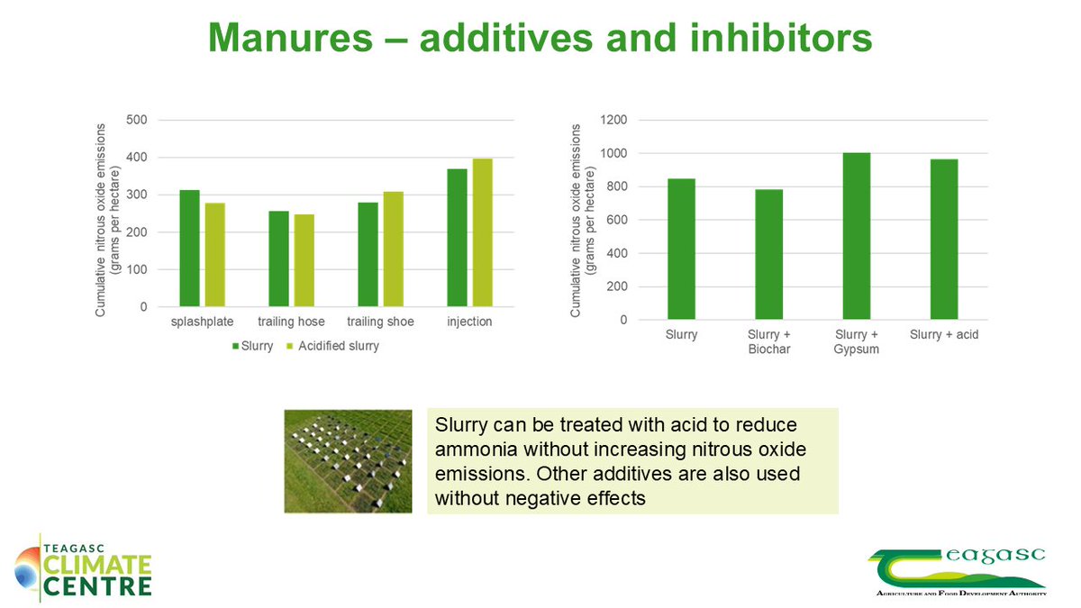 #AgriClimate2025. Dr Dominika Krol spoke about how reducing agri-nitrous oxide starts with better manure and grazing management. Clover, plantain, and multispecies swards cut urinary N. Anaerobic digestion, nutrient recovery, and novel treatments offer more solutions.