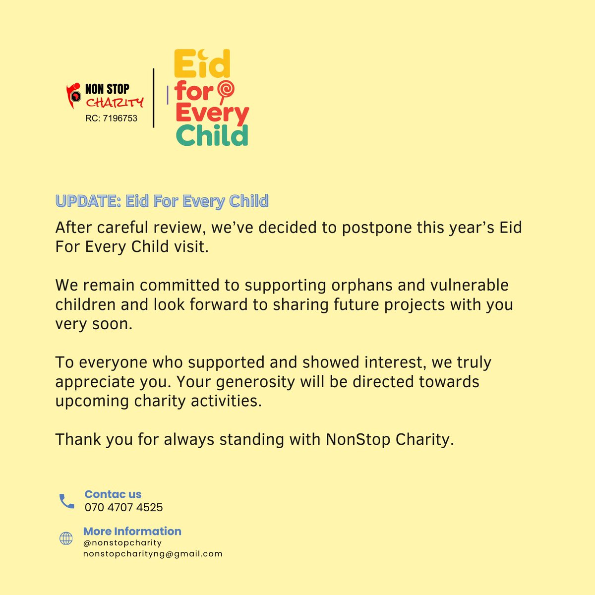 Nonstop Charity tweet media