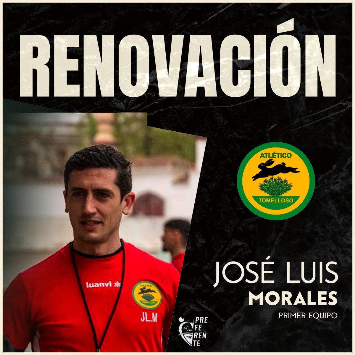 AtlTomelloso's tweet photo. 📢 COMUNICADO OFICIAL ❗

Si hay palabras para describir a nuestro míster, esas son claramente: SACRIFICIO, COMPROMISO Y TRABAJO 🔥. 

Morales apuesta por continuar en casa y trabajar por y para el Atlético Tomelloso🔰con un nuevo proyecto. https://t.co/QRoM9wPHzj