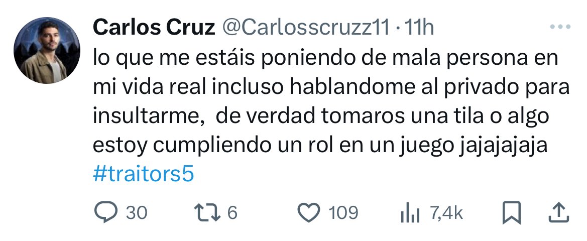 dramabananna's tweet photo. España no está hecho para realities de estrategias y traiciones. La gente fliparía con lo que hacen en otros países…Vienen ofendiditos dando lecciones de moral mientras insultan y faltan al respeto, en vez de disfrutar del juego y ver algo diferente… #Traitors5 #TraitorsEspaña https://t.co/FYM9Q0jkHF
