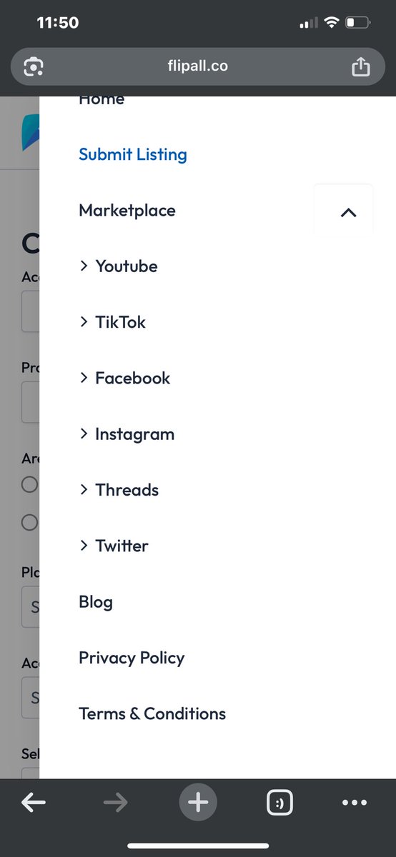 We've streamlined our platform to focus solely on YouTube and social media.
Why? Because we want to keep things simple and easy for our audience. More services may be added in the future, but for now, visit flipall.co to start listing. 😊