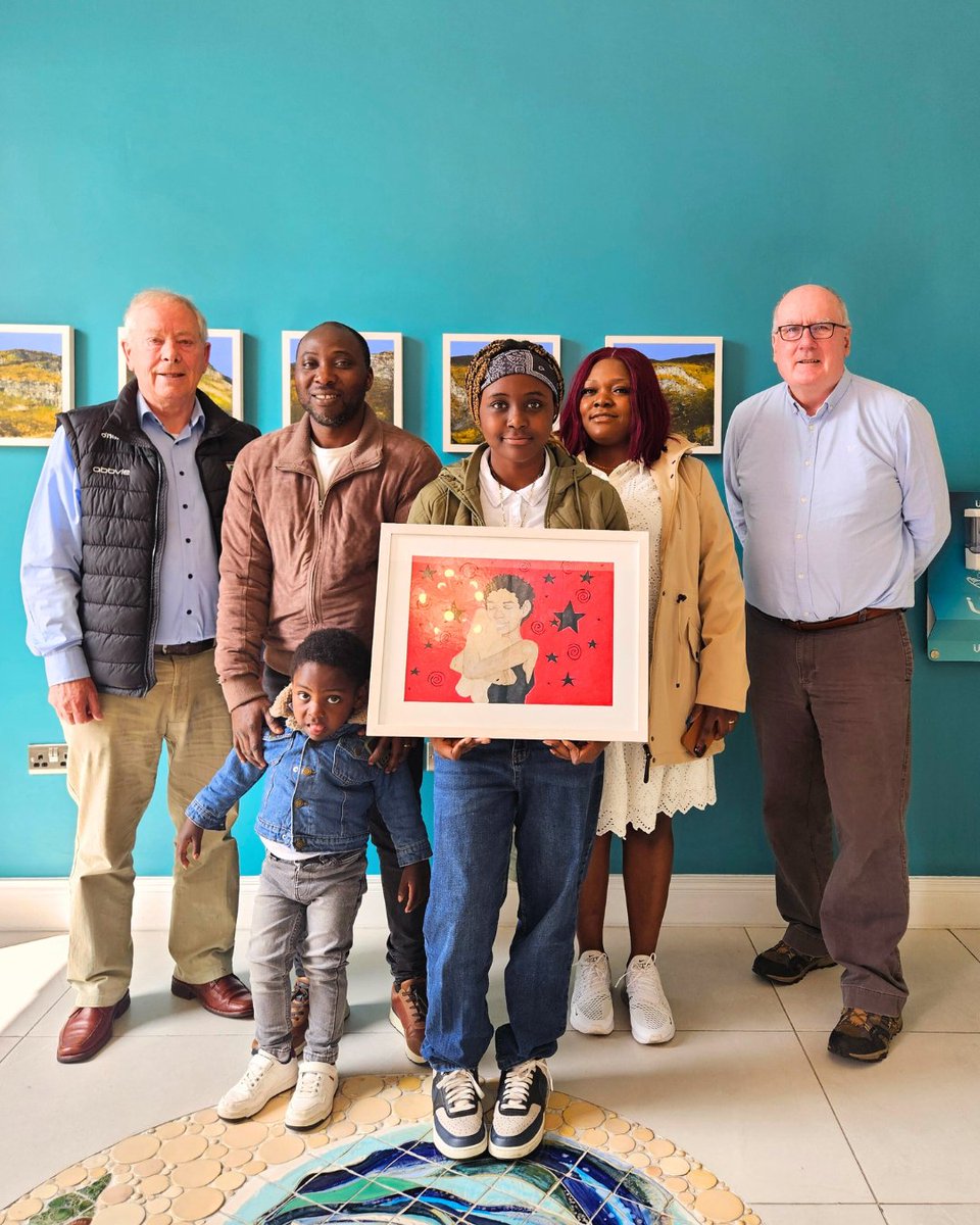 Sligo Credit Union (@sligocu) on Twitter photo 🎨To mark Karis Njenji’s Merit Award in the <a href="/creditunionie/">Credit Union</a> Art Competition, we were delighted to gift her a framed copy of her beautiful artwork. A big thank you to the Njenji family for joining us for the photo, and to Seamus and Michael, #SligoCreditUnion. <a href="/ursulinesligo/">UrsulineSligo</a> 🎨To mark Karis Njenji’s Merit Award in the <a href="/creditunionie/">Credit Union</a> Art Competition, we were delighted to gift her a framed copy of her beautiful artwork. A big thank you to the Njenji family for joining us for the photo, and to Seamus and Michael, #SligoCreditUnion. <a href="/ursulinesligo/">UrsulineSligo</a>