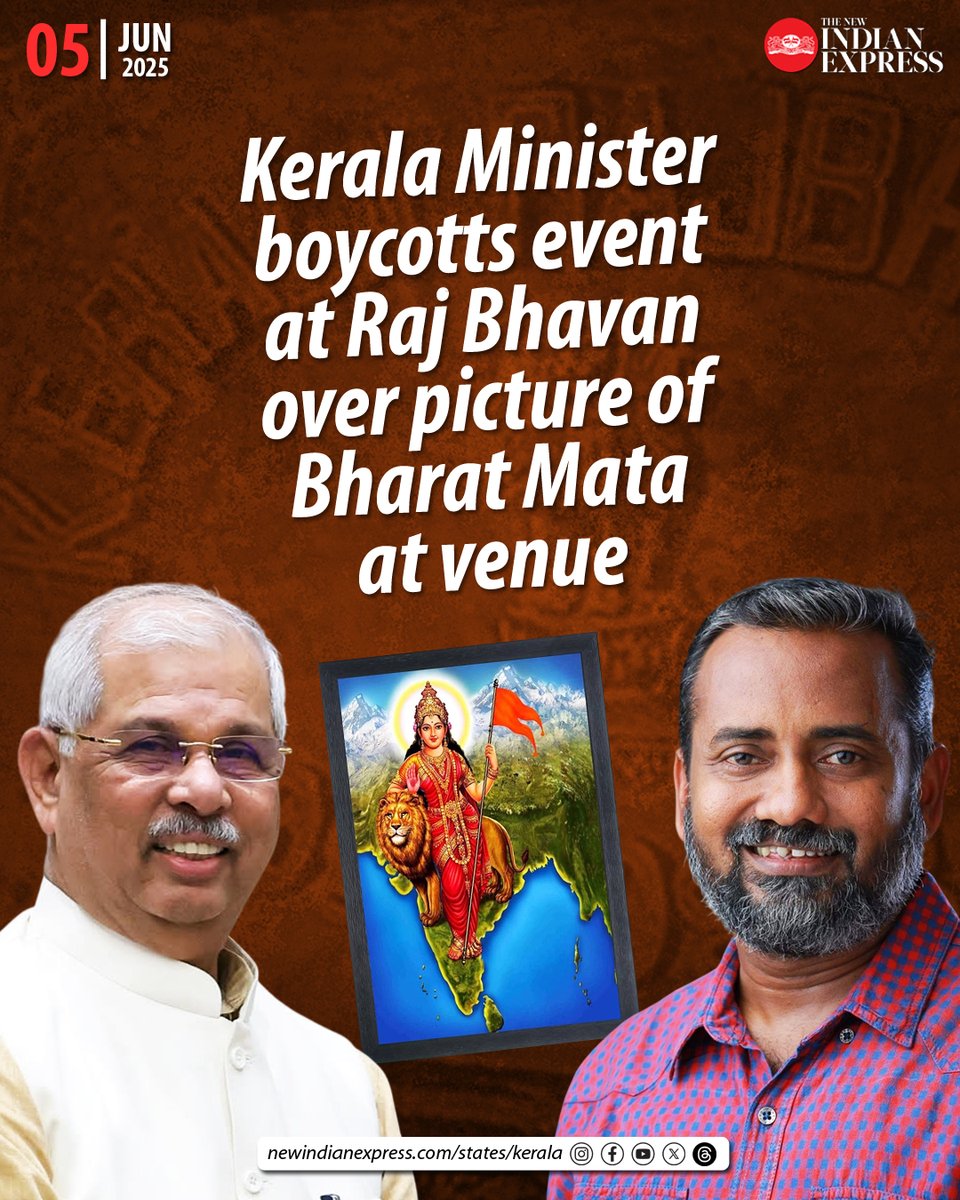 xpresskerala's tweet image. After the Raj Bhavan turned down the government's request to remove the picture, the official programme was shifted to the Durbar Hall at the government secretariat.

🔗rb.gy/xjwuzp

@MSKiranPrakash @PaulCithara #Rajbhavan #PPrasad #BharatMata #Kerala
