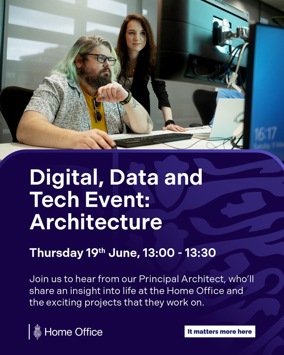 Digital, Data and Tech Event: 
Architecture 
Thursday 19th June, 1pm 
 
Sign up here; eu1.hubs.ly/H0kMmqH0 to join our free online event.