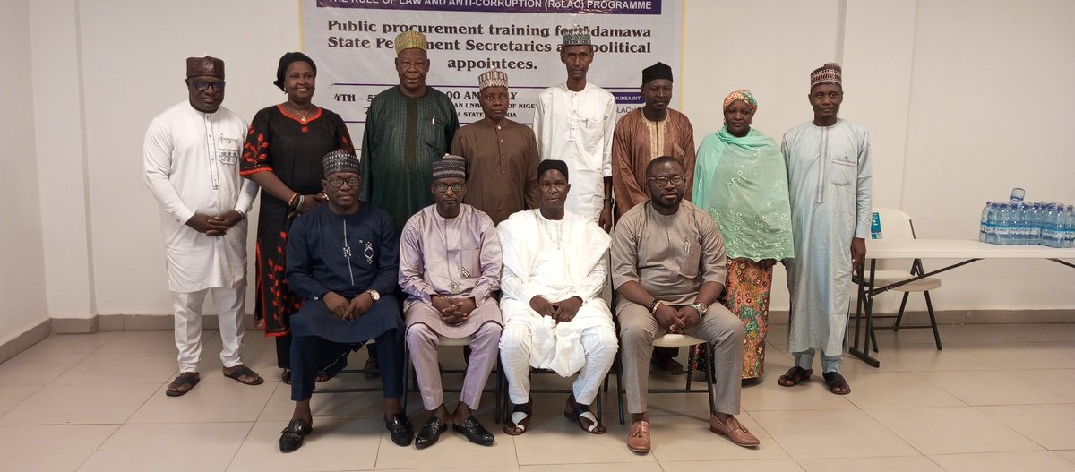 ZeebabsZb's tweet photo. Today @followADSG Commissioners &amp; Political Appointees @ADSU_Mubi Vice Chancellor &amp; Registrar among top-level participants @EUinNigeria funded @RoLACNG, implemented by @Int_IDEA interface on ADSBPP Law held @AunHotel Yola. https://t.co/BydtVgiyDA