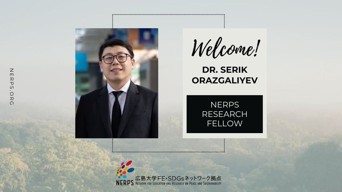🎉 Welcome, Dr. Serik Orazgaliyev, to NERPS as Research Fellow! Associate Professor at Nazarbayev University and Co-Chair of SDSN Kazakhstan, he brings expertise in sustainable development and social cohesion. 

More about Research fellows and associates👉 buff.ly/0uQOrGi