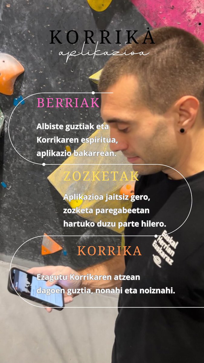 ❤️‍🔥Korrikaren atzean dagoen guztia ezagutu nahi duzu? Korrika babestu eta bertan parte hartu?
 💥Gure aplikazioan azken uneko albisteak inork baino lehenago ezagutuko dituzu, eta hilero zozketa egiten dugu!
Instalatu, jakinarazpenak aktibatu eta Korrika komunitatearen parte izan!