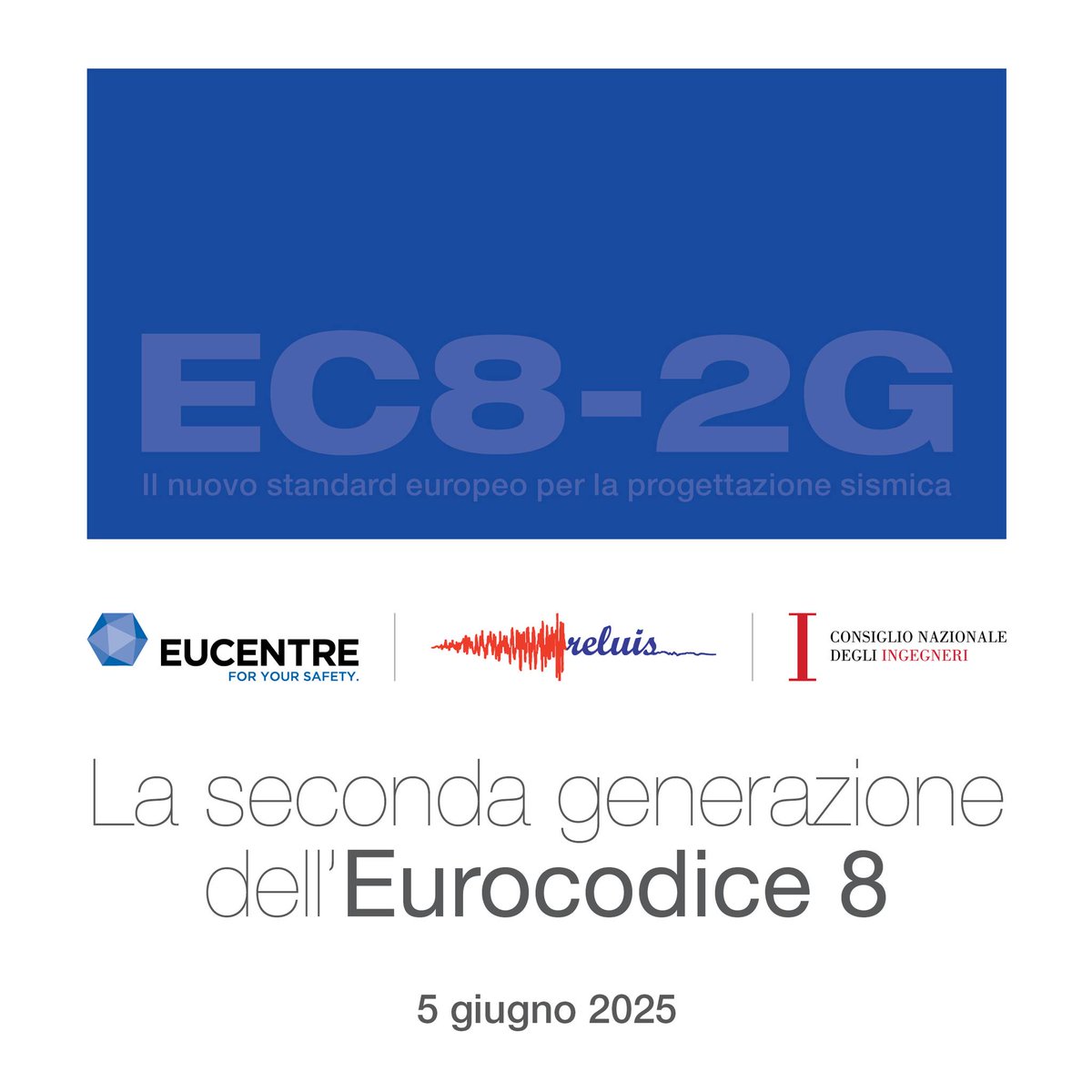 📷 Segui la diretta streaming gratuita su YouTube:
📷 Canale ReLUIS
📷 youtube.com/@ReLUIS-ld3vd/…
📷 Canale Eucentre
📷 youtube.com/@EUCENTRE/stre…