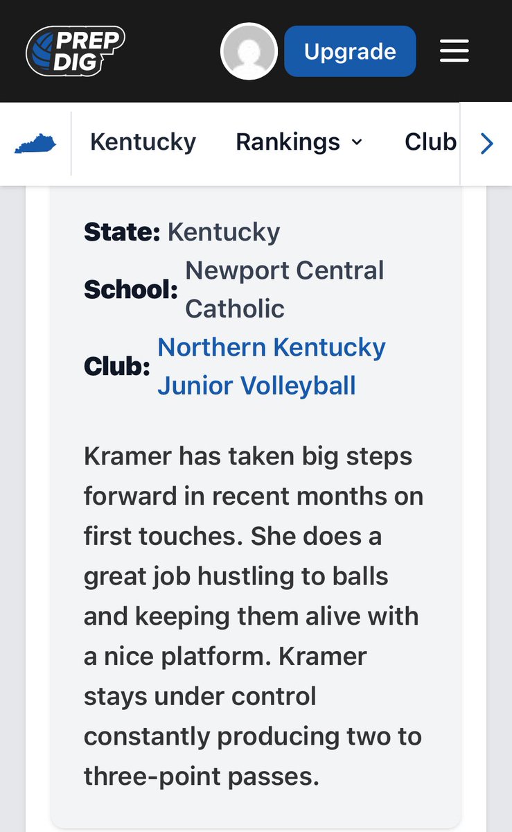 RustyKramer's tweet photo. @KramerPiperlyn getting some recognition from @PrepDigKY at last nights NKY AllStar volleyball game presented by @StElizabethNKY @TNTechVball @FlaglerVB @ThomasMore_WVB @PrepSpin https://t.co/21cZMlj9oX